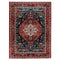 Tapis vintage oriental rouge