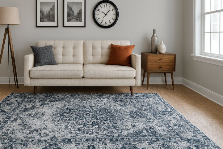 Tapis vintage orientale fauteuil