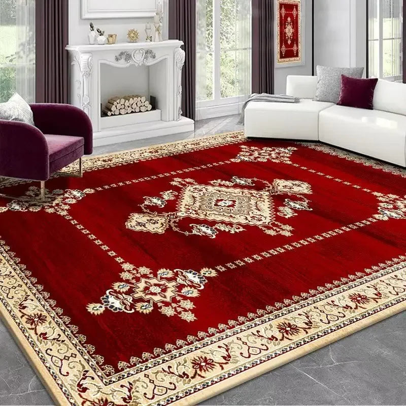 Tapis vintage rouge