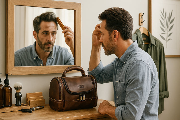 Trousse fourre tout vintage homme