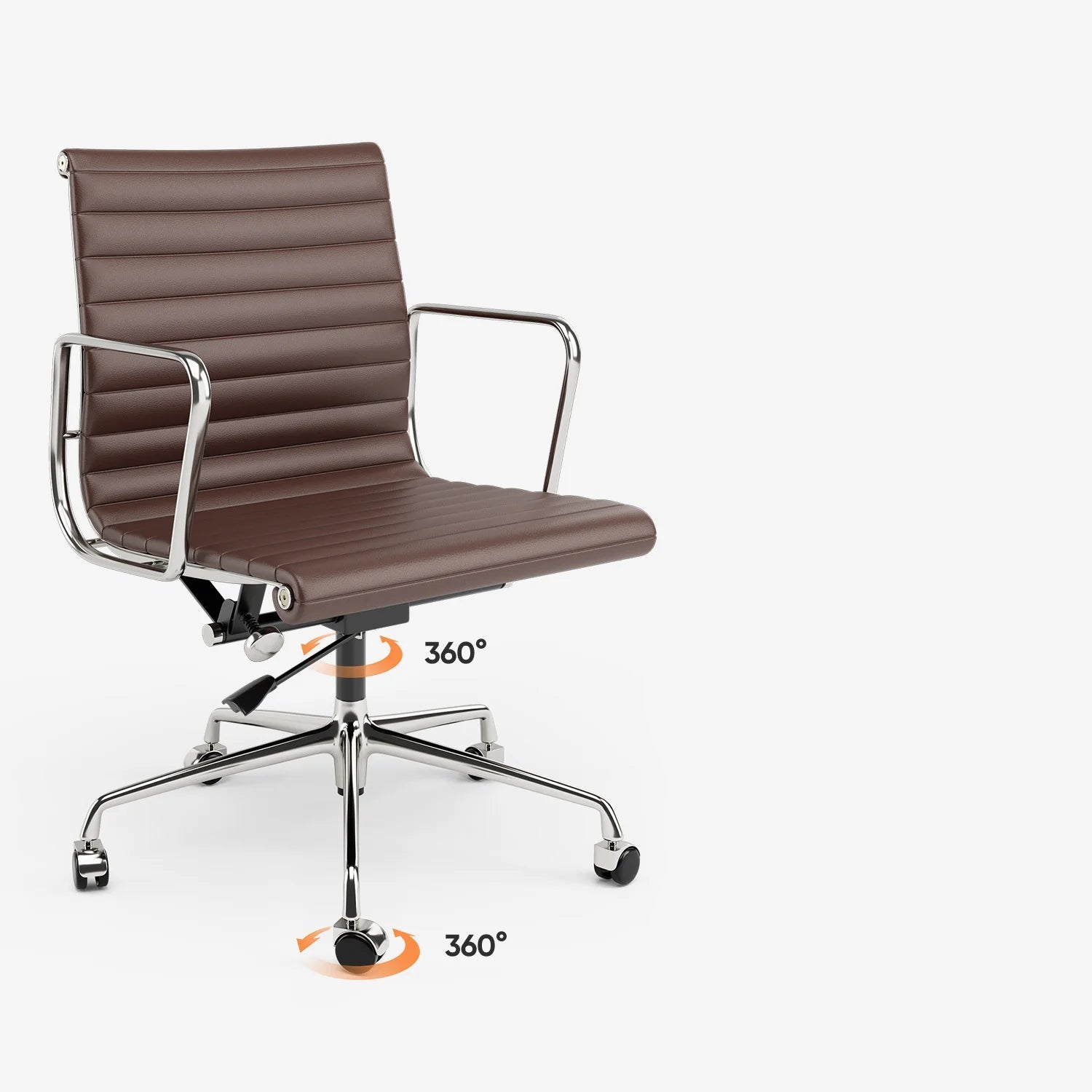 chaise de bureau vintage industrielle 360°