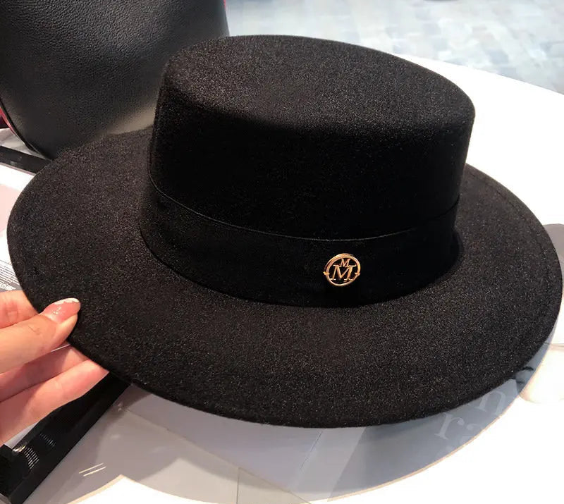 chapeau femme vintage noir