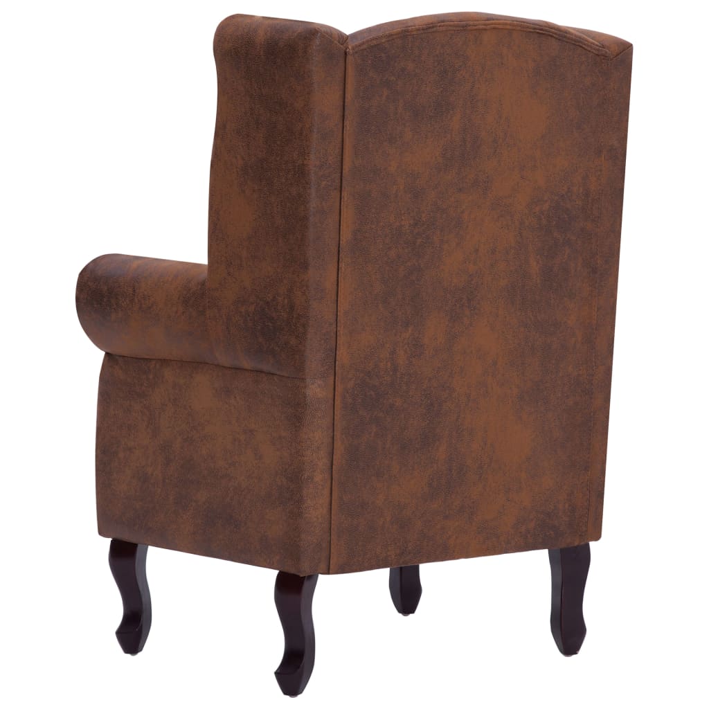 fauteuil chesterfield cuir vintage  dos