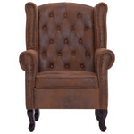 Fauteuil chesterfield cuir vintage - Vignette | StyleVintage™