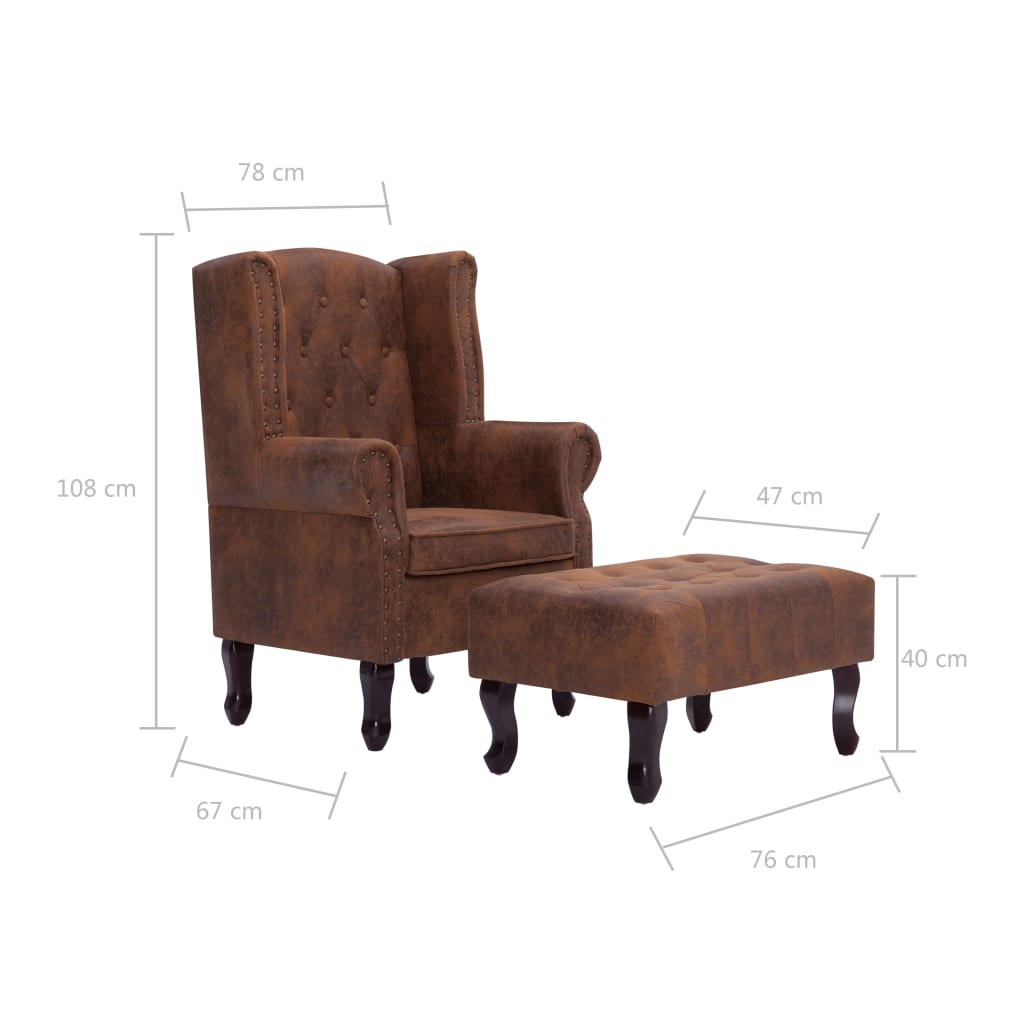fauteuil chesterfield cuir vintage  tailles