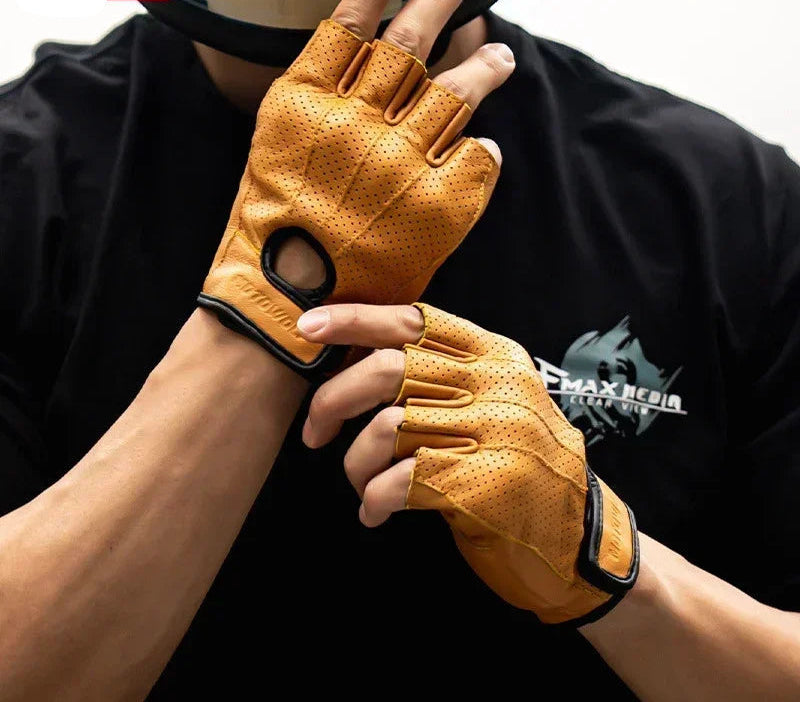 gants moto vintage d’été