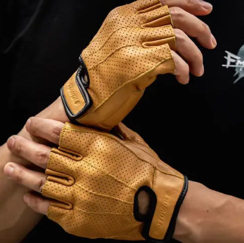 gants moto vintage d'été doigts