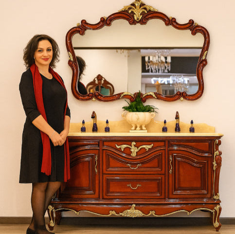 meuble salle de bain vintage femme