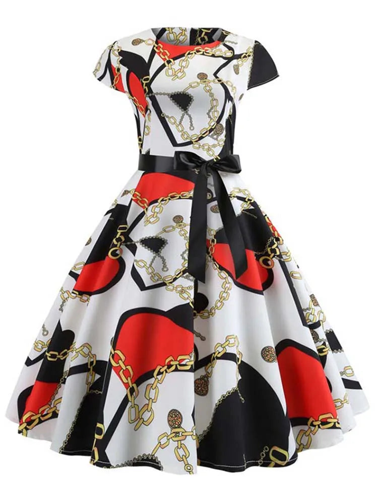 robe année 60 vintage blanc