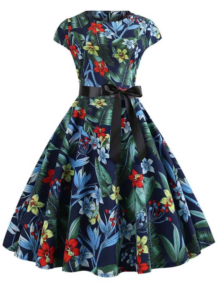 robe année 60 vintage fleur