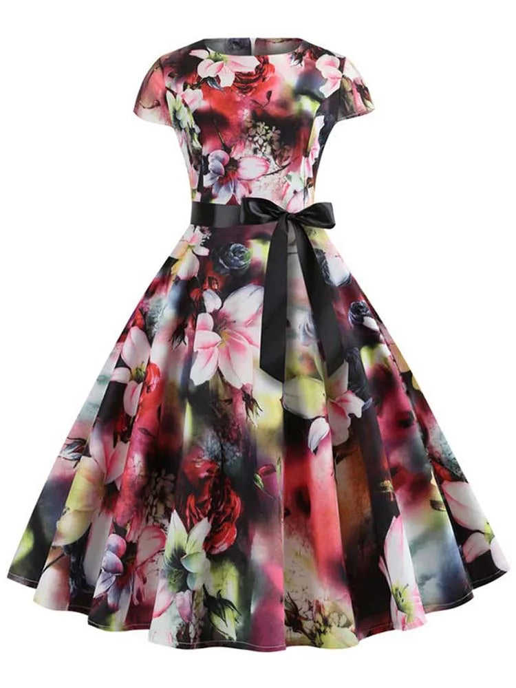 robe année 60 vintage grande fleur