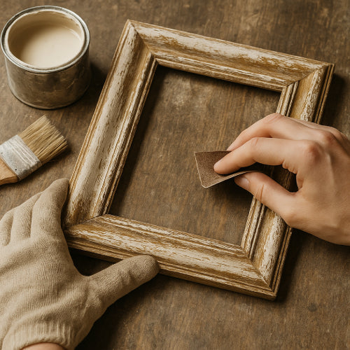 DIY simple : vieillir un cadre pour un look vintage authentique