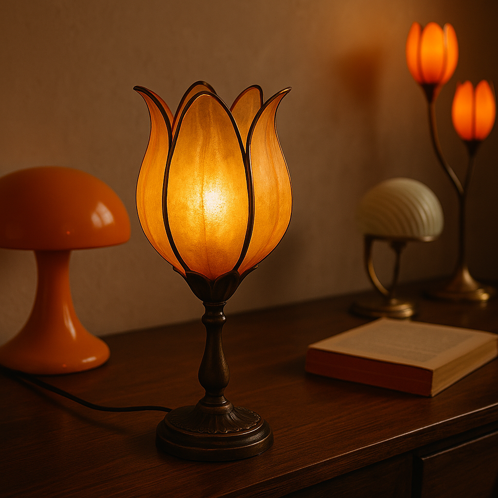 Lampe Tulipe Vintage : Une Fleur de Lumière au Cœur du Design Rétro