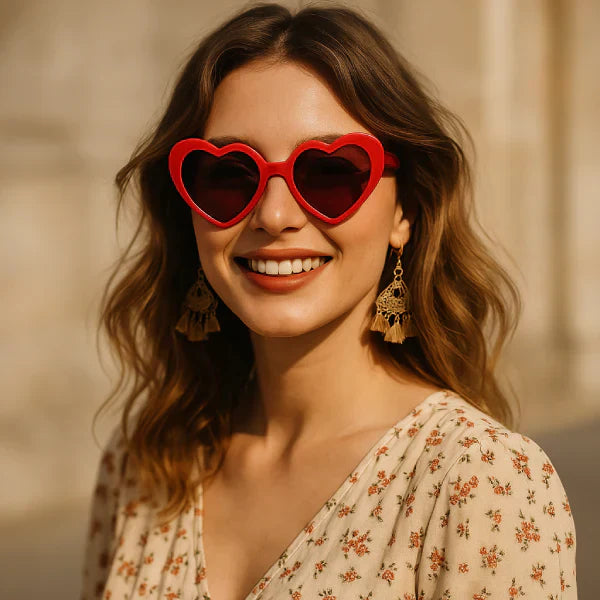 Lunette en Forme de Cœur : L’Accessoire Coup de Foudre Pour Un Style Tendrement Audacieux
