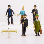 6 figurines Tintin vintage - Vignette | StyleVintage™ 