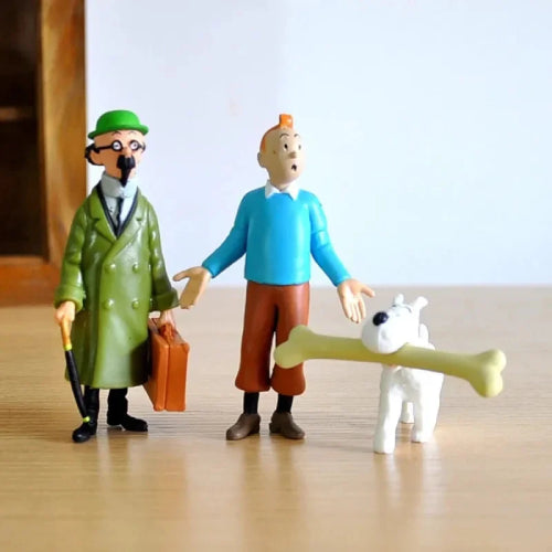 6 figurines Tintin vintage 3 