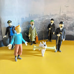 6 figurines Tintin vintage - Vignette | StyleVintage™ 