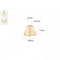 Abat jour en verre vintage ambre cone