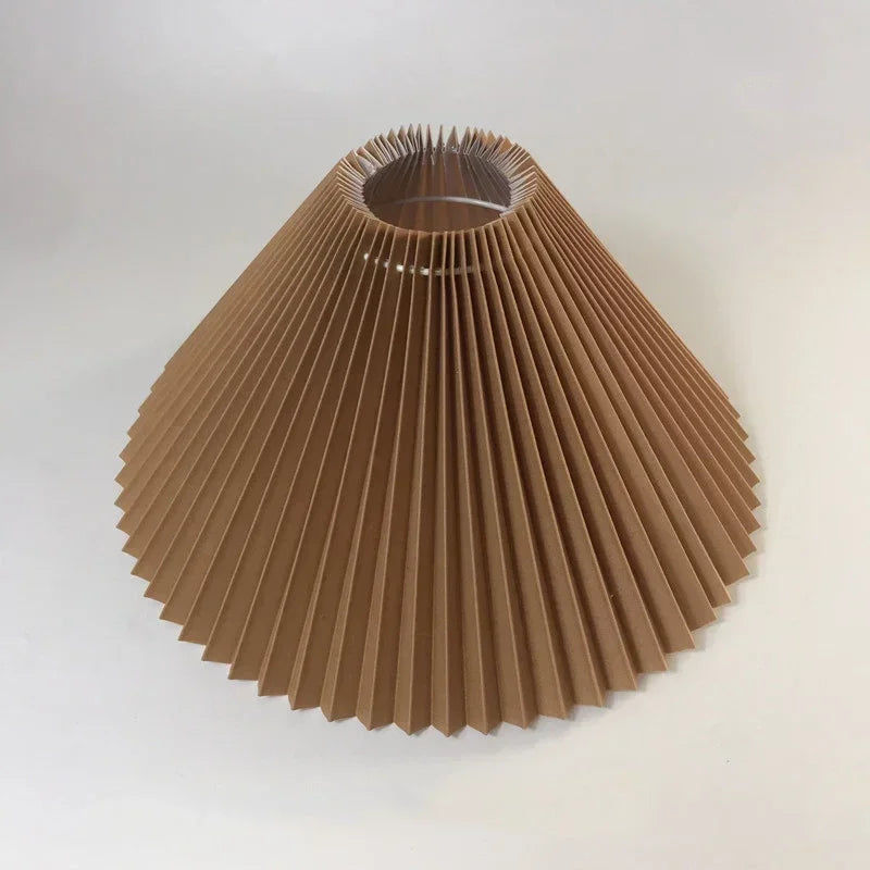 Abat jour vintage pour lampe marron clair