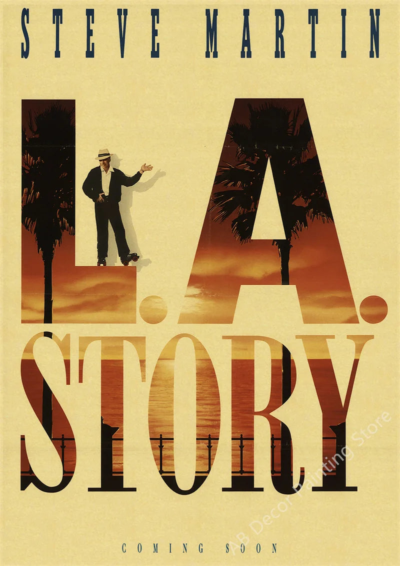 Affiche de cinéma vintage l a