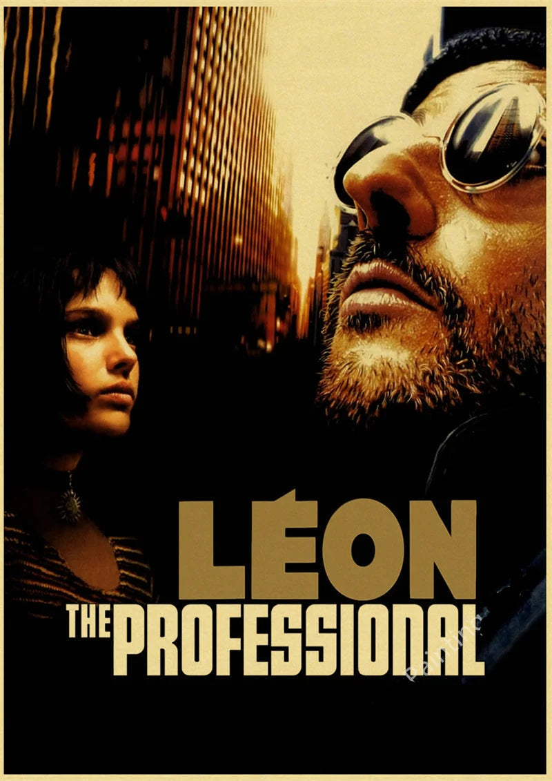 Affiche de cinéma vintage leon