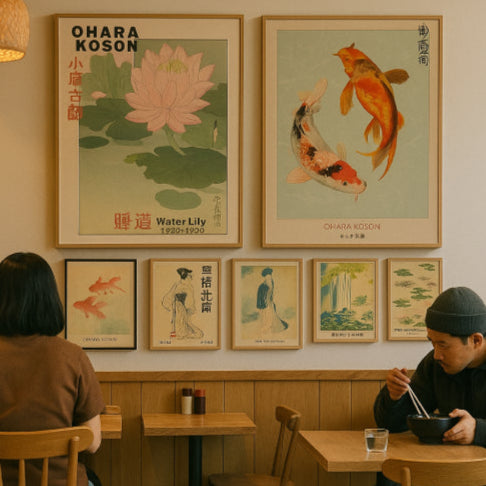 Affiche japon vintage manger