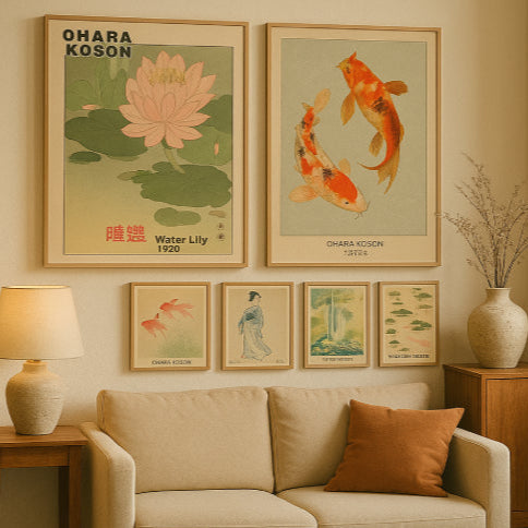 Affiche japon vintage salon
