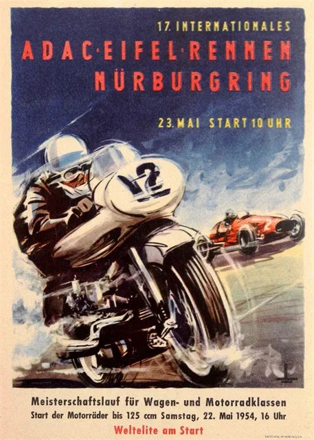 Affiche moto vintage moto