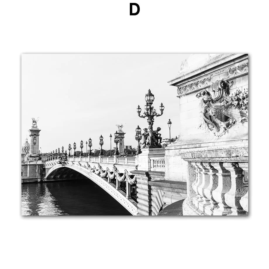 Affiche paris vintage pont