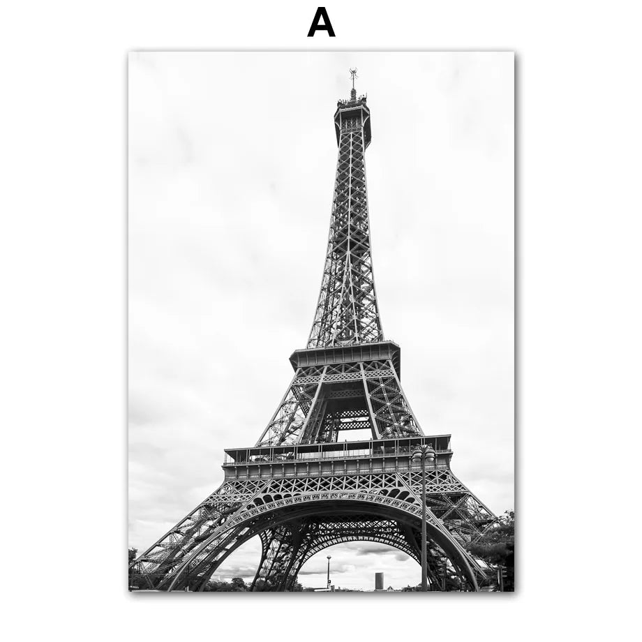 Affiche paris vintage tour eiffel