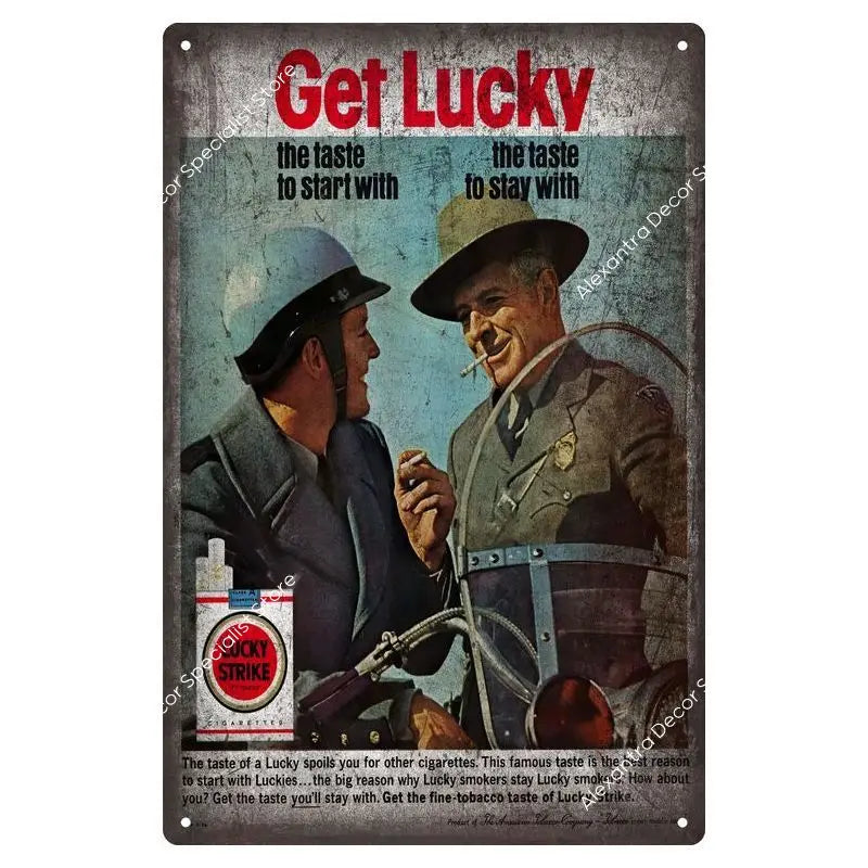 Affiche publicitaire vintage army