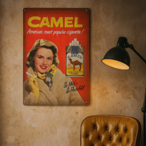 Affiche publicitaire vintage  lumière