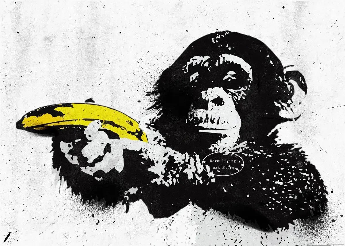 Affiche rétro vintage banane