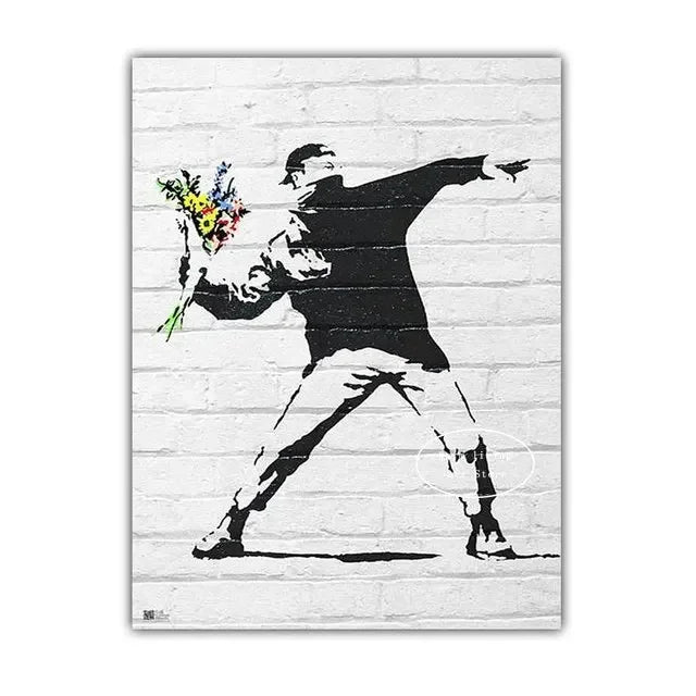 Affiche rétro vintage fleur
