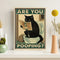 Affiche salle de bain vintage mur