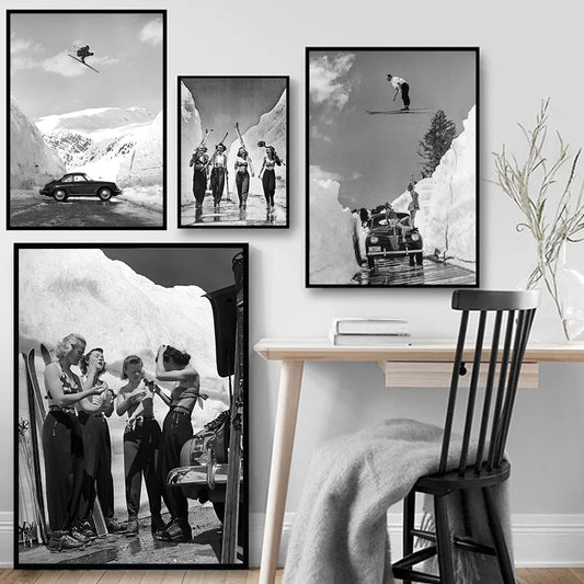 Affiche ski vintage