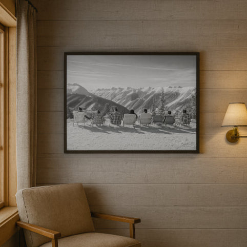 Affiche ski vintage saut  fauteuil