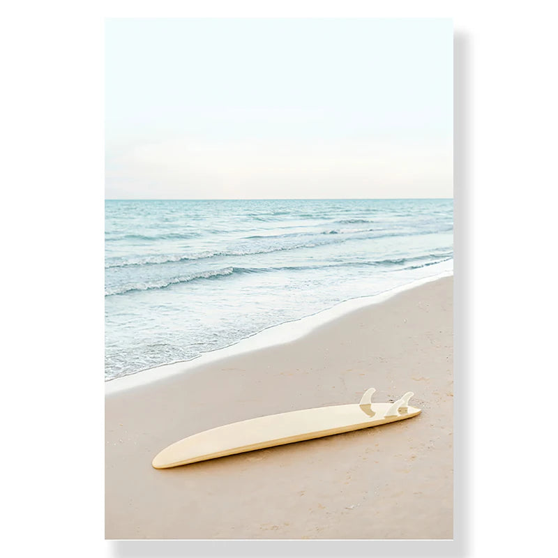 Affiche surf vintage sable