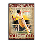 Affiche tennis vintage - Vignette | StyleVintage™ 
