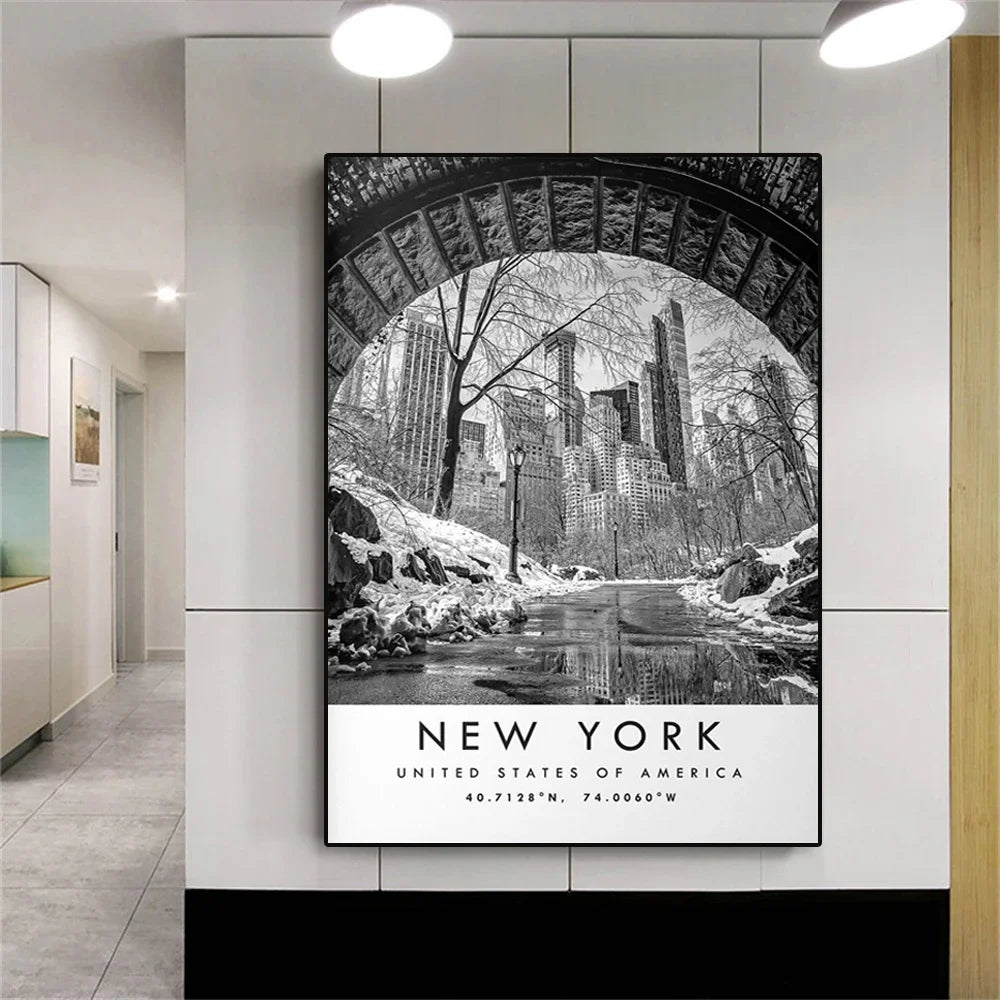 Affiche ville vintage new york