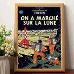 Affiche vintage "Les aventures de tintin " - Vignette | StyleVintage™ 