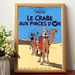 Affiche vintage "Les aventures de tintin " - Vignette | StyleVintage™ 