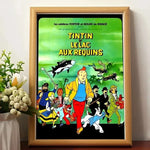 Affiche vintage "Les aventures de tintin " - Vignette | StyleVintage™ 