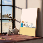 Affiche vintage auto adhésif Tintin - Vignette | StyleVintage™ 