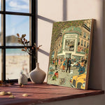 Affiche vintage auto adhésif Tintin - Vignette | StyleVintage™ 