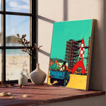 Affiche vintage auto adhésif Tintin - Vignette | StyleVintage™ 