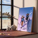 Affiche vintage auto adhésif Tintin - Vignette | StyleVintage™ 