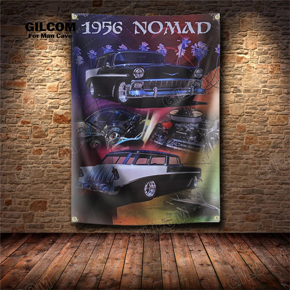 Affiche voiture vintage nomad