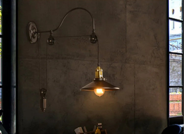 Applique fer industrielle vintage murale 