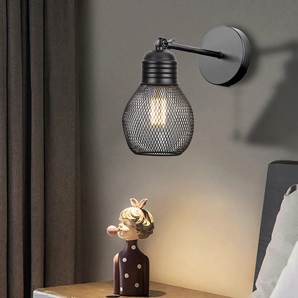 Applique industrielle vintage chambre